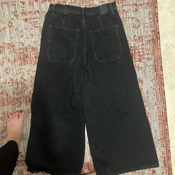 Free people wide leg black jeans - Picture 3 of 4